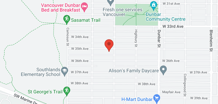 map of 3930 W 35TH AVENUE